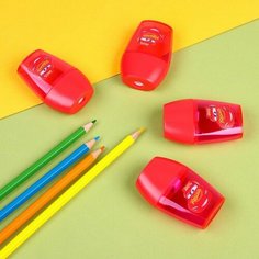 Точилка пластиковая, цвет красный, Тачки, 12 штук Disney