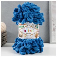 Пряжа "Puffy" 100 % микрополиэстер 9м/100г (637 джинс) Alize