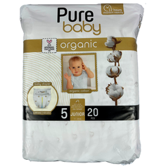 Детские подгузники PURE JUNIOR № 5 (11-18 кг) 20 шт/упак (5 pack/bale)