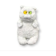Мягкая игрушка Белый кот 90 см китай