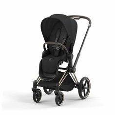 Прогулочная коляска NEW Cybex PRIAM IV Sepia Black шасси Rosegold