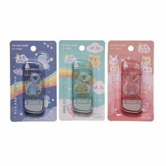 Корректор-лента 8м*5мм на блистере микс с ластиком Нет бренда