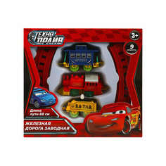358679 Железная дорога мультяшная длина пути 88, кор.17,5*16,5*4,5см технодрайв ИНТЭК