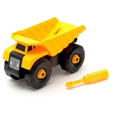 Конструктор винтовой «Строительный самосвал», с отвёрткой, 14 деталей ONE DAY