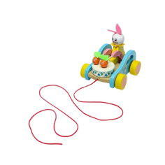 Игрушка-каталка "Зайка-барабанщик", на верёвке Нет