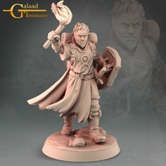Фигурка человек искатель приключений для настольных игр, Pathfinder, DnD размер 40мм Galaad Miniatures