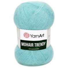 Пряжа для вязания YarnArt Mohair Trendy (ЯрнАрт Мохер Тренди) - 3 мотка, 142 гол. бирюза, полушерсть пушистая, 50% акрил, 50% мохер, 220м/100г