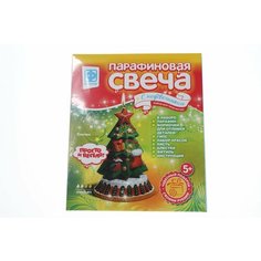 Набор для творчества. Парафиновая свеча с подсвечником Ёлочка Фантазёр
