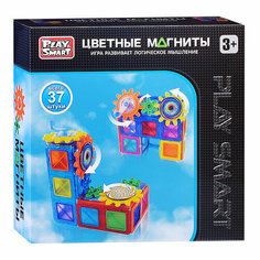Конструктор магнитный 2496 "Цветные магниты" в коробке Play Smart