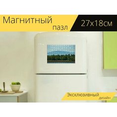 Магнитный пазл "Куски, расстояние, смола" на холодильник 27 x 18 см. Lots Prints