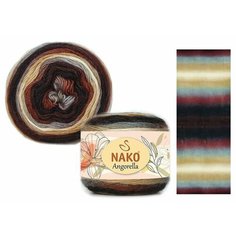 Пряжа NAKO Angorella Nako, беж/корич/сер/медный - 87578, 100% акрил, 5 мотков, 100 г, 400 м.