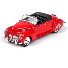 Noname Модель мет. "Lincoln Zephyr retro" 1:38 инерц. свет, звук, открыв двери арт.36063/71365 36063/71365