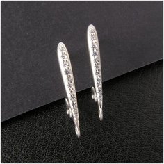 Швензы для сержек Lunaire Sterling Silver 18,5 мм (пара), основы, фурнитура для бижутерии Нестандарт