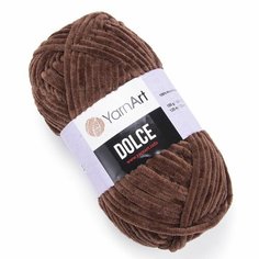 Пряжа YARNART Dolce (YarnArt), коричневый - 791, 100% микрополиэстер, 5 мотков, 100 г, 120 м.