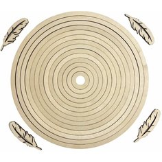 Деревянные кольца для рукоделия 14 штук. Заготовка для ловца снов, плетения, макраме. Диаметр от 2 до 30 сантиметров Kavkazwood