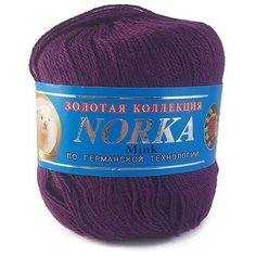 Пряжа NORKA col.023 фиолетовый (48% пух норки, 52% козий пух, 350 м./50 гр.) Color City