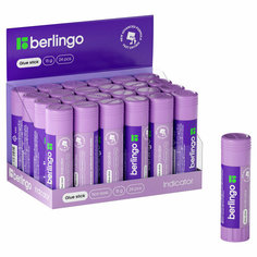 Клей-карандаш Berlingo "Indicator", 15г, с цветным индикатором, ПВП, 3 штуки