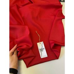 Ткань Костюмно-плательная однотонная вискоза со льном и шелком, 1 м. Noname