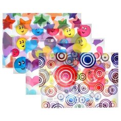 Папка-конверт на кнопке "Ассорти" А4, 160 мкр, микс Calligrata