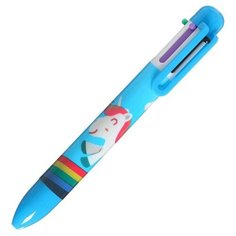 Ручка шариковая, автоматическая, 6-ти цветная, корпус микс (штрихкод на штуке), 36 штук Noname