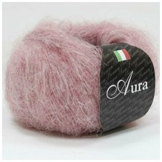 Пряжа Seam Aura (Аура) 5шт 813 розовый 70% сури альпака, 30% полиамид 25г 225м