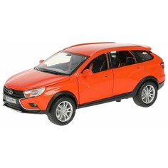 Машина металл свет-звук LADA VESTA SW CROSS 17,5 см, оранжевая Технопарк