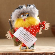 Оберег "Домовушка-погремушка", микс Нет бренда