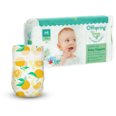 Offspring подгузники M, 6-10 кг, 42 шт., апельсин