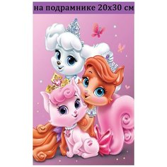 Алмазная мозаика на подрамнике 20х30 кошечки, алмазная живопись 30х20, 30*20, Наборы с круглыми стразами полная выкладка Стиль для Дома