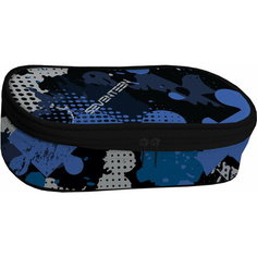 Пенал овальный SKJB-UTM-301N Seventeen, размер 22 х 10 х 5,5 см, для мальчиков.