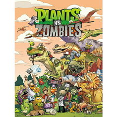 Плакат, постер на бумаге Plants vs. Zombies/Зомби против растений/игровые/игра/компьютерные герои персонажи. Размер 42 х 60 см