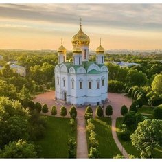 Алмазная мозаика 40x50 см. на холсте с подрамником (картина стразами, алмазная вышивка) Екатерининский собор Boom Boom Shop