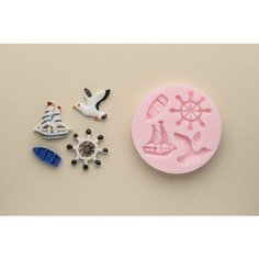 Молд для рукоделия 1380 Чайка море лодка Hobby Page