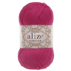 Пряжа Alize Forever, 100 % акрил, 50 г, 280 м, 5 шт., 149 фуксия