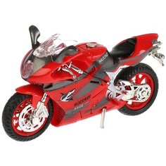 Мотоцикл ТЕХНОПАРК Супербайк ZY025296-R, 13.5 см, красный