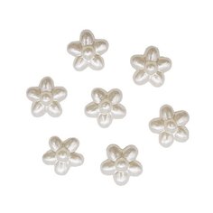 Декоративный элемент "Цветочек ", цвет: кремовый, 1 см, 25 штук АЙРИС пресс