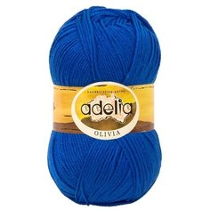 Пряжа ADELIA OLIVIA 60 % акрил, 40 % шерсть 5 шт. х 100 г 250 м ± 10 м №07 синий