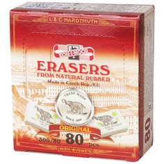 Резинка стирательная KOH-I-NOOR "Слон", прямоугольная, 26х18,5х8 мм, белая (0300080018KDRU)