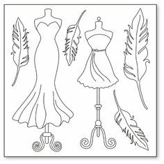 Салфетка рисовая с контуром, Манекены и перья 50 х 50 см * STAMPERIA DFTM06