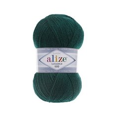 Пряжа для вязания ALIZE Lanagold 800, 100г, 730м (49%шерсть, 51%акрил) (426 тёмно-зелёный), 5 мотков