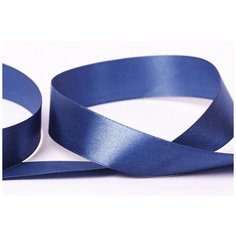 Декоративная атласная лента 25 мм ( 1 ") Gamma 33 м ±2 м №136 св. синий