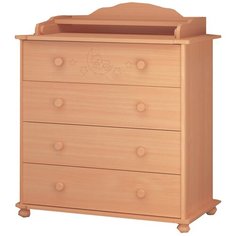 Пеленальный комод Можгинский лесокомбинат Амалия, 4 ящика, бук светлый МЛК