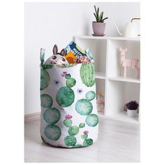 Корзина для игрушек JoyArty "Кактус акварелью" 35x50 см