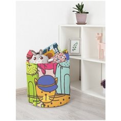 Корзина для игрушек JoyArty "Кошачья площадь" 35x35 см