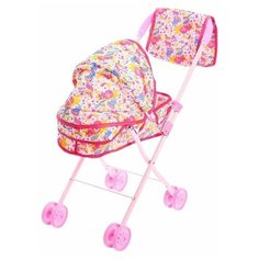 Коляска для кукол с сумкой «Русалка», универсальная, металлический каркас, Happy Valley