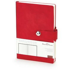 Ежедневник Bruno Visconti Primavera недатированный, искусственная кожа, А5, 136 листов, красный, цвет бумаги тонированный