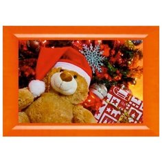 Алмазная мозаика Новогодний мишка 28x19 см. PSP