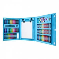 Набор для рисования и творчества Art Set с мольбертом 208 предметов (голубой) Excelvan