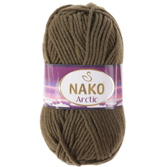Пряжа Nako "Arctic", 20% шерсть, 80% акрил, 100 м/100 гр, (6078 хаки)
