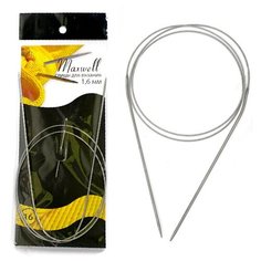 Спицы круговые на тросиках Maxwell Black 80 см арт.#16 1,6мм